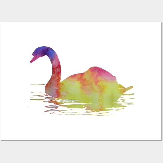 Swan Wall Art by BittenByErmines